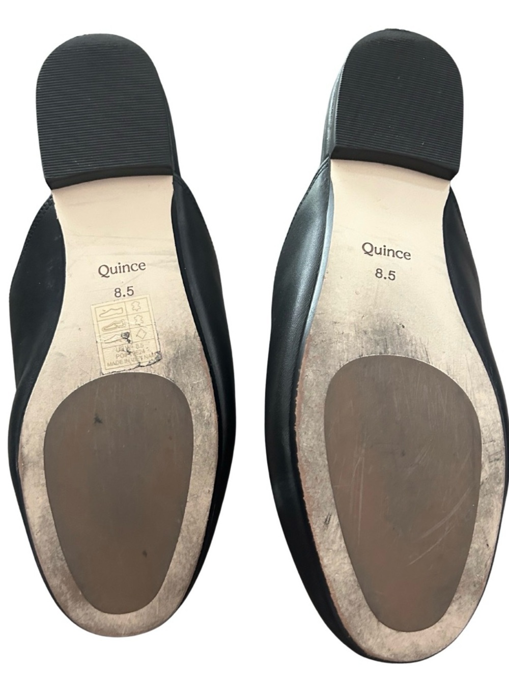 Quince Italian Leather Horsebit Loafer Mule | Black | Size 8.5 - Picture 5 of 5